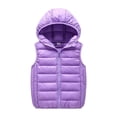 thumbnail image 1 of Boys Lightweight Water-Resistant Packable Hooded Puffer Vest down Jacket, 1 of 3