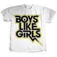 thumbnail image 1 of Boys Like Girls Men's Bolt Slim Fit T-shirt Small White, 1 of 2