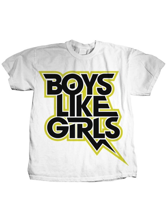Boys Like Girls Men's Bolt Slim Fit T-shirt X-Large White