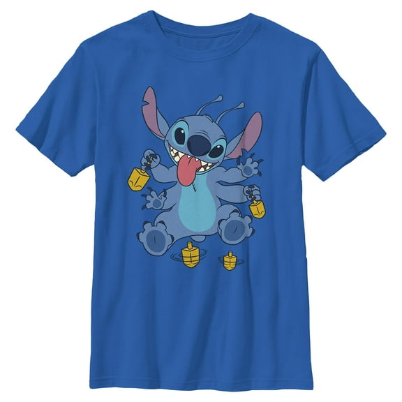 Boys Lilo & Stitch Alien Playing With Spinning Top T Shirt