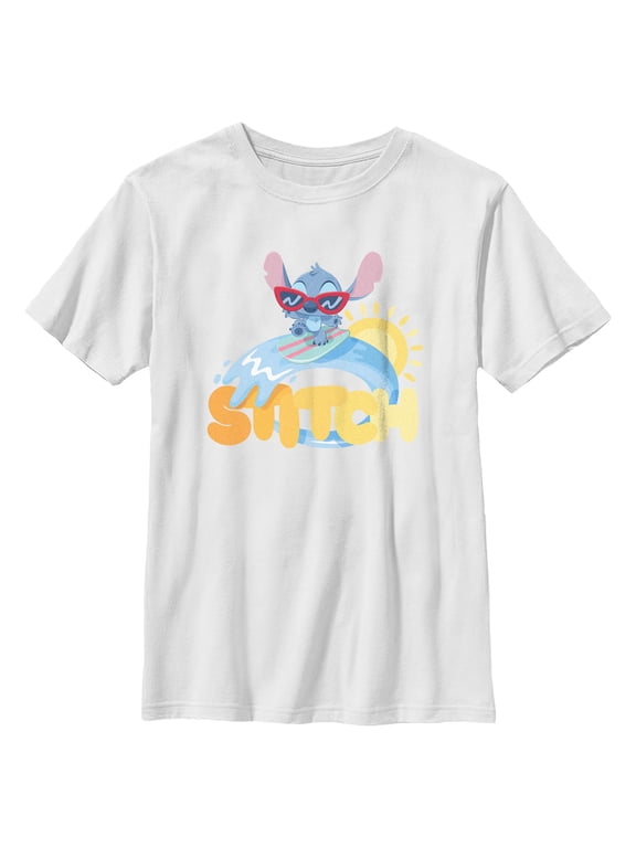 Boys Lilo & Stitch Alien Surfing T Shirt