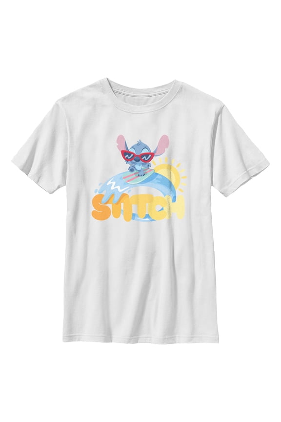 Boys Lilo & Stitch Alien Surfing T Shirt