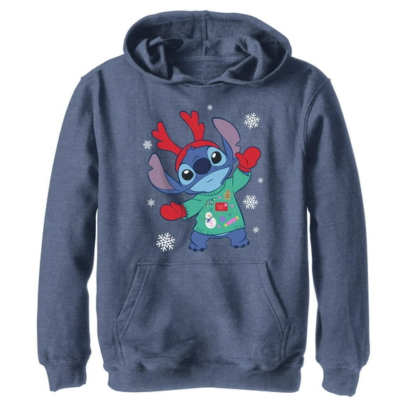 Boys Lilo & Stitch Christmas Outfit Stitch Lightweight Hoodie