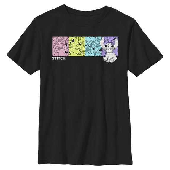 Boys Lilo & Stitch Colorful Box Panel T Shirt
