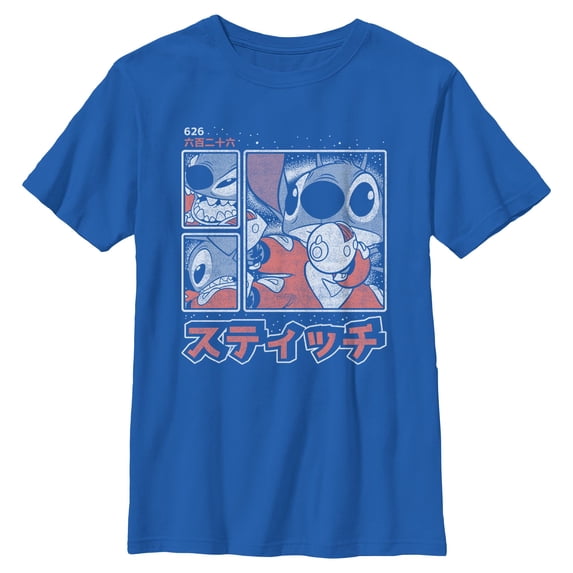 Boys Lilo & Stitch Comic Book Panels T Shirt