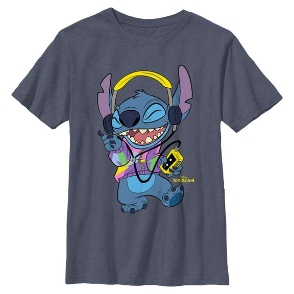Boys Lilo & Stitch Cool Headphones Stitch T Shirt