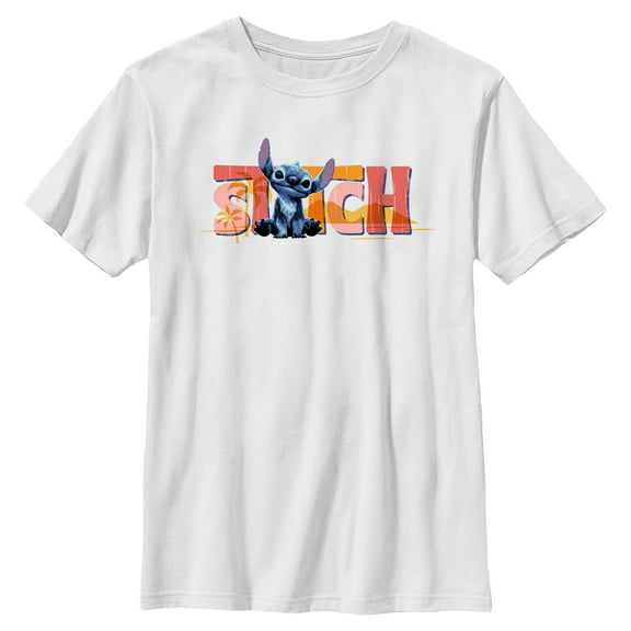 Boys Lilo & Stitch Cute Alien Name T Shirt