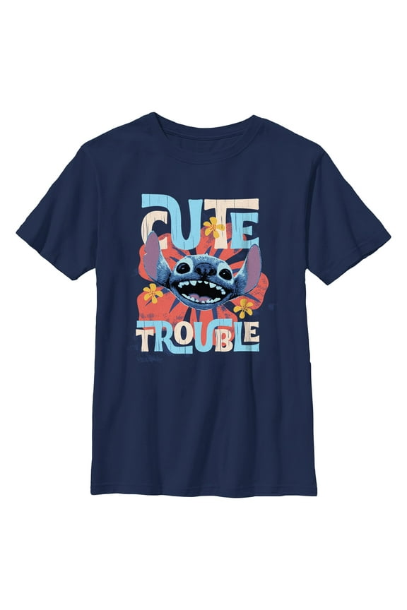 Boys Lilo & Stitch Cutest Troublemaker T Shirt