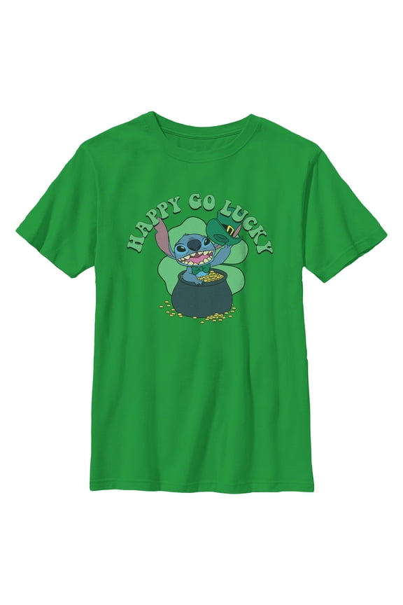 Boys Lilo & Stitch Go Happy Go Lucky T Shirt