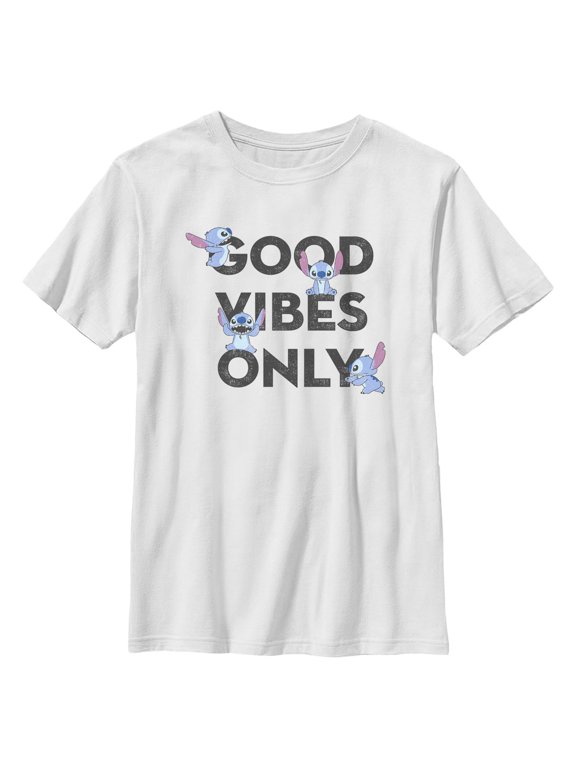 Boys Lilo & Stitch Good Vibes Only Pose T Shirt