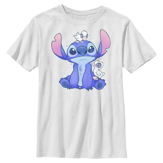 Boys Lilo & Stitch Hanging with Ducks T Shirt
