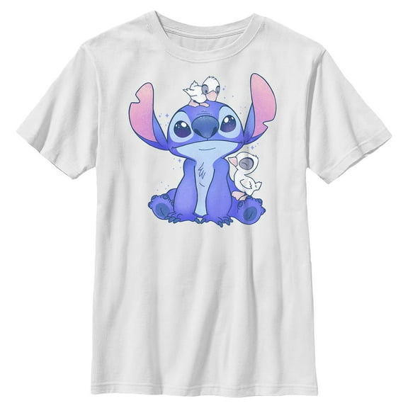 Boys Lilo & Stitch Hanging with Ducks T Shirt