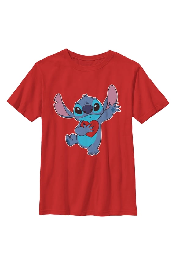 Boys Lilo & Stitch Ohana Heart T Shirt