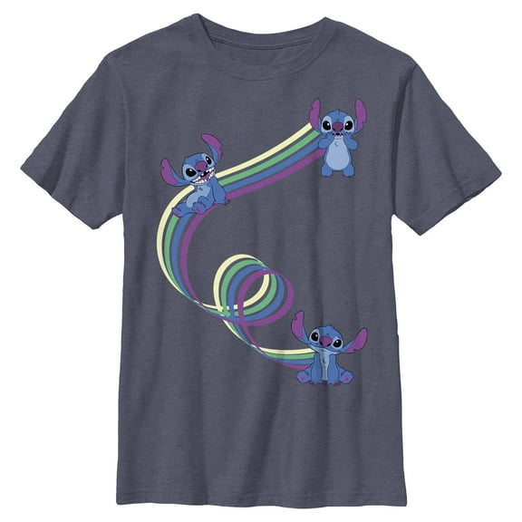 Boys Lilo & Stitch Ribbon Stitches T Shirt