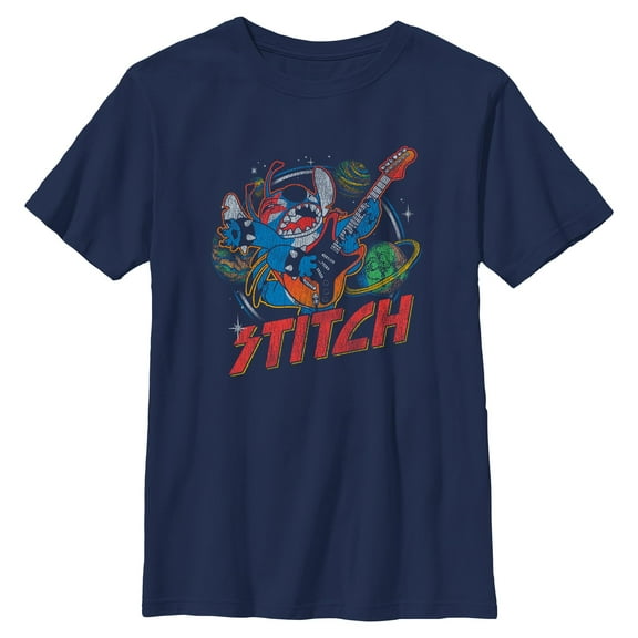 Boys Lilo & Stitch Space Rockstar T Shirt