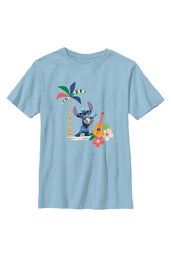 Boys Lilo & Stitch Tropical Dancing Stitch T Shirt