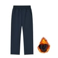 thumbnail image 1 of Boys Lined Leggings Full Length Soft Stretchy Jogger Pants Comfortable Warm Winter Activewear for Kids, 1 of 2