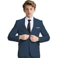 thumbnail image 1 of Boys' Linen Blazer- Lightweight Summer Blazer - Slim Fit Formal and Casual (Toddler to Teen Sizes: 2T-20), 1 of 9