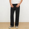 thumbnail image 1 of Boys Linen Pants Straight Leg Casual Trousers for Boys Girls Casual Elastic Waist Pull on Boys' Pants with Pockets, 1 of 5