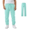 thumbnail image 1 of Boys' Linen Pull-On Mint Green Jogger Casual Beach Trousers Elastic Loose Fit Lightweight Linen Summer Pants 14-15 Years, 1 of 5