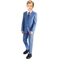 thumbnail image 1 of Boys Linen Suits Set, Boys Slim Fit Suit for Leisure or Party Holiday, 1 of 12