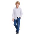 thumbnail image 1 of Boys Long Sleeve Dress Shirts Button Down Uniform Shirt with Pocket 5- 14 Years, 1 of 9