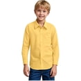 thumbnail image 1 of Boys Long Sleeve Dress Shirts Classic Collared Button Down Shirt 5-14 Year, 1 of 9