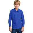 thumbnail image 1 of Boys Long Sleeve Dress Shirts Classic Collared Button Down Shirt 5-14 Year, 1 of 9