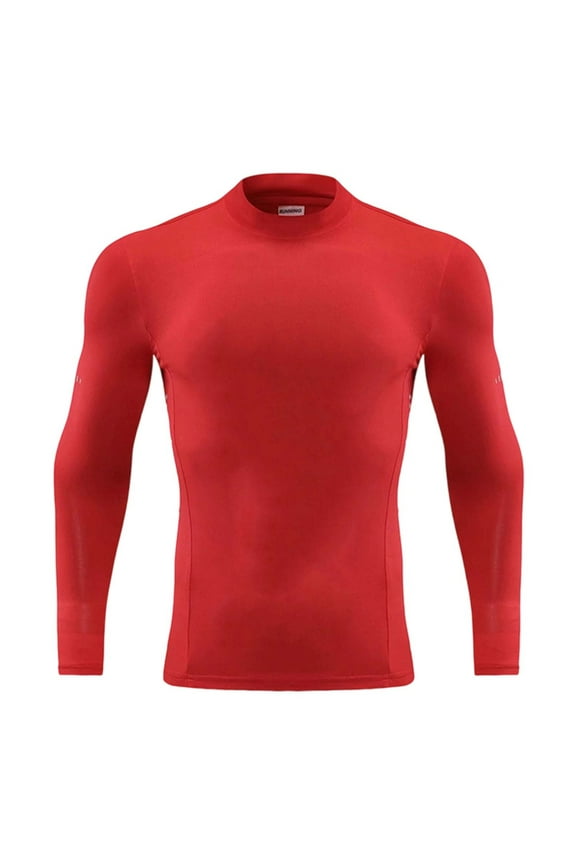 Boys Long Sleeve Shirts Compression High Neck Tee Athletic Boys Tops for Training Kids Clothes Boys Fashion for Sports Activities