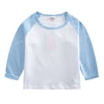 thumbnail image 1 of Boys Long Sleeve Shirts Girls Long Sleeve Ribbed Shirts 6-16 Years Basic Solid Color Tops Crew Neck Dressy Blouse, 1 of 6