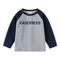 thumbnail image 1 of Boys Long Sleeved T Shirt Raglan Sleeve Print Tops Tee Size 4-5T, 1 of 4