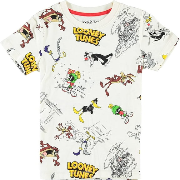 Boys Looney Tunes Boys Short Sleeve T-Shirt - Tune Squad Tee for Little and Big Boys