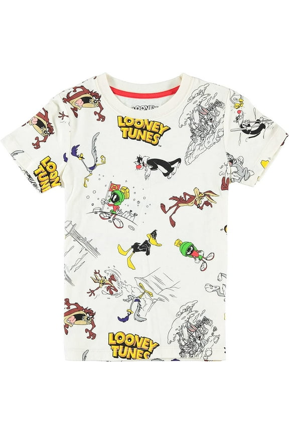 Boys Looney Tunes Boys Short Sleeve T-Shirt - Tune Squad Tee for Little and Big Boys