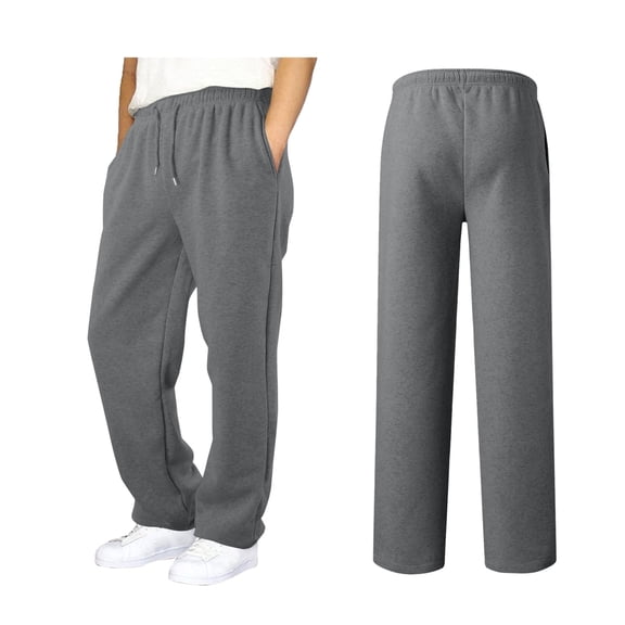 Boys Loose Fit Wide Leg Sweatpants with Drawstring Waistband for Casual Athletic Wear Comfortable Long Pants