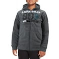 thumbnail image 1 of Boys Los Angeles Athletic Sherpa Lined Fleece Kids Zip Up Hoodie Sweater Jacket (Charcoal, L (14-16)), 1 of 3