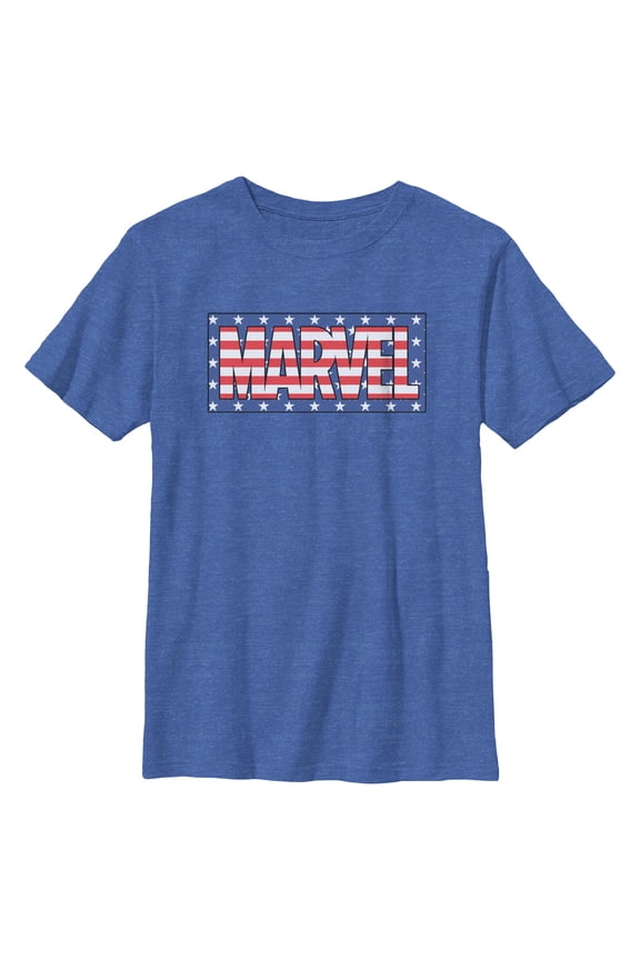 Boys Marvel American Logo T Shirt