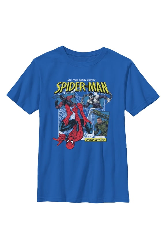Boys Marvel: Spider-Man: Brand New Day Guardian of New York and Villains T Shirt