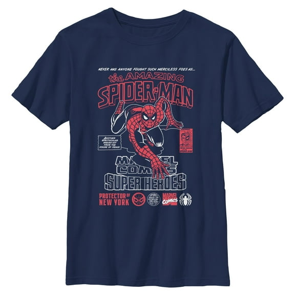 Boys Marvel: Spider-Man Protector of New York T Shirt