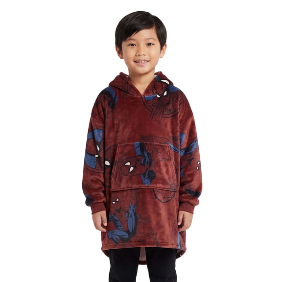 Boys Marvel: Spider-Man Spidey in Action Wearable Blanket Hoodie