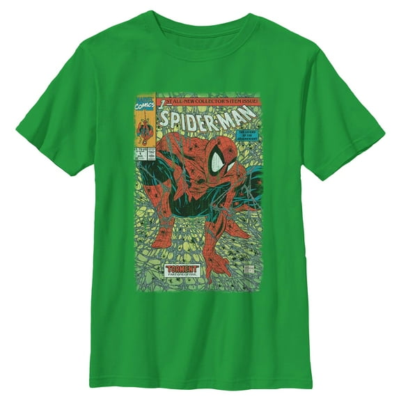 Boys Marvel Spider-Man Torment Comic Cover T Shirt