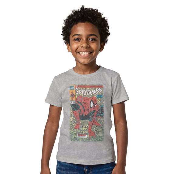 Boys Marvel Spider-Man Torment Comic Cover T Shirt
