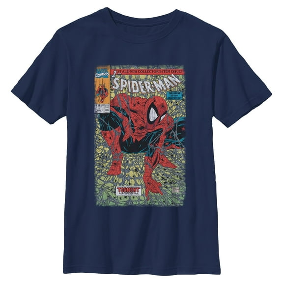 Boys Marvel Spider-Man Torment Comic Cover T Shirt