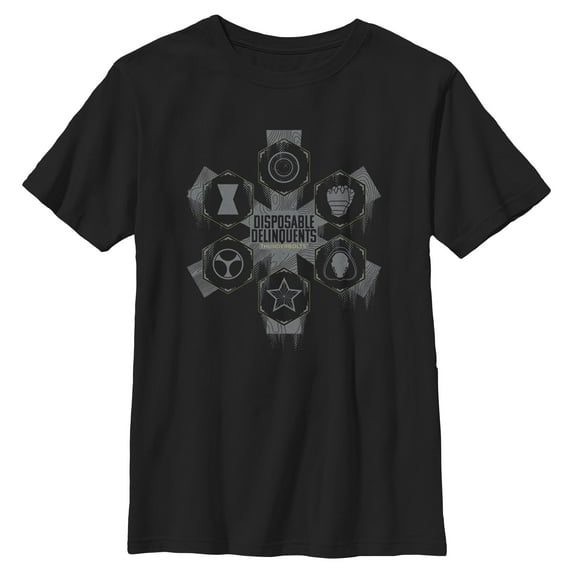 Boys Marvel: Thunderbolts Disposable Delinquents Logos T Shirt