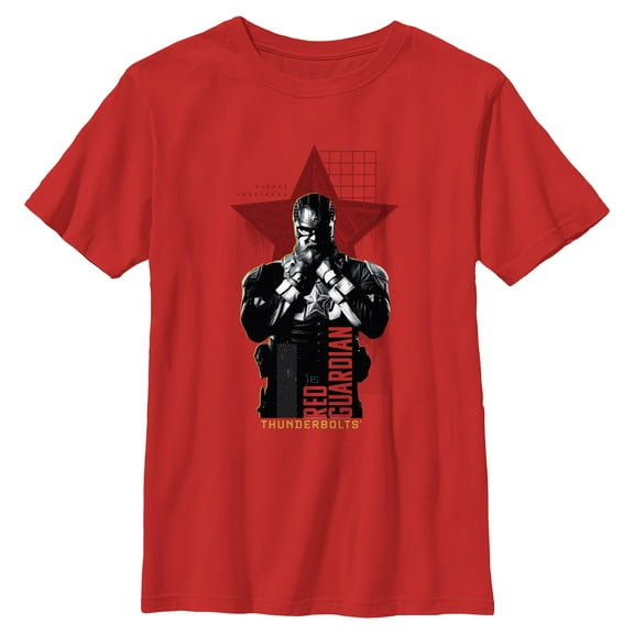 Boys Marvel: Thunderbolts Red Guardian Star T Shirt