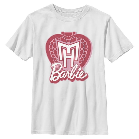Boys Mattel Barbie and Monster High Heart Symbol T Shirt