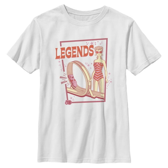 Boys Mattel Hot Wheels and Barbie Legends T Shirt