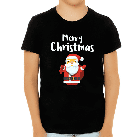 Boys Merry Christmas Shirt, Kids Christmas T-Shirt, Cute Holiday Xmas Gift, Funny Christmas Tee for Boys
