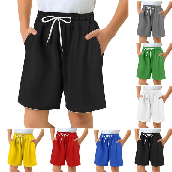 Boys Mesh Athletic Shorts Quick Dry Breathable Workout Sports Shorts for Basketball Soccer Outdoor Activities Summer