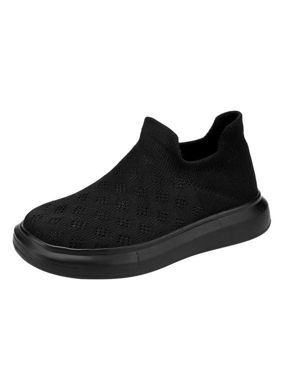 Boys Mesh Sneakers Lightweight Breathable Casual -On Athletic Walking Footwear for Outdoor Play Daily School Comfort Flexible Sole