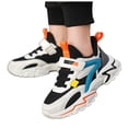 thumbnail image 1 of Boys Mesh Tennis Shoes Nonslip Thick Soft Sole Comfortable Casual School Walking Shoes Kids Lightweight Running Shoes Black 2.5 Big Kid, 1 of 5